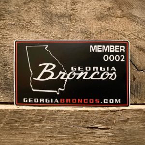 Georgia Broncos Annual Membership