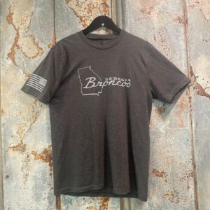 Georgia Broncos Men's Gray Logo T-Shirt