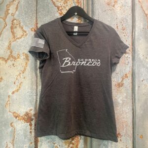 Georgia Broncos Women's Gray Logo T-Shirt
